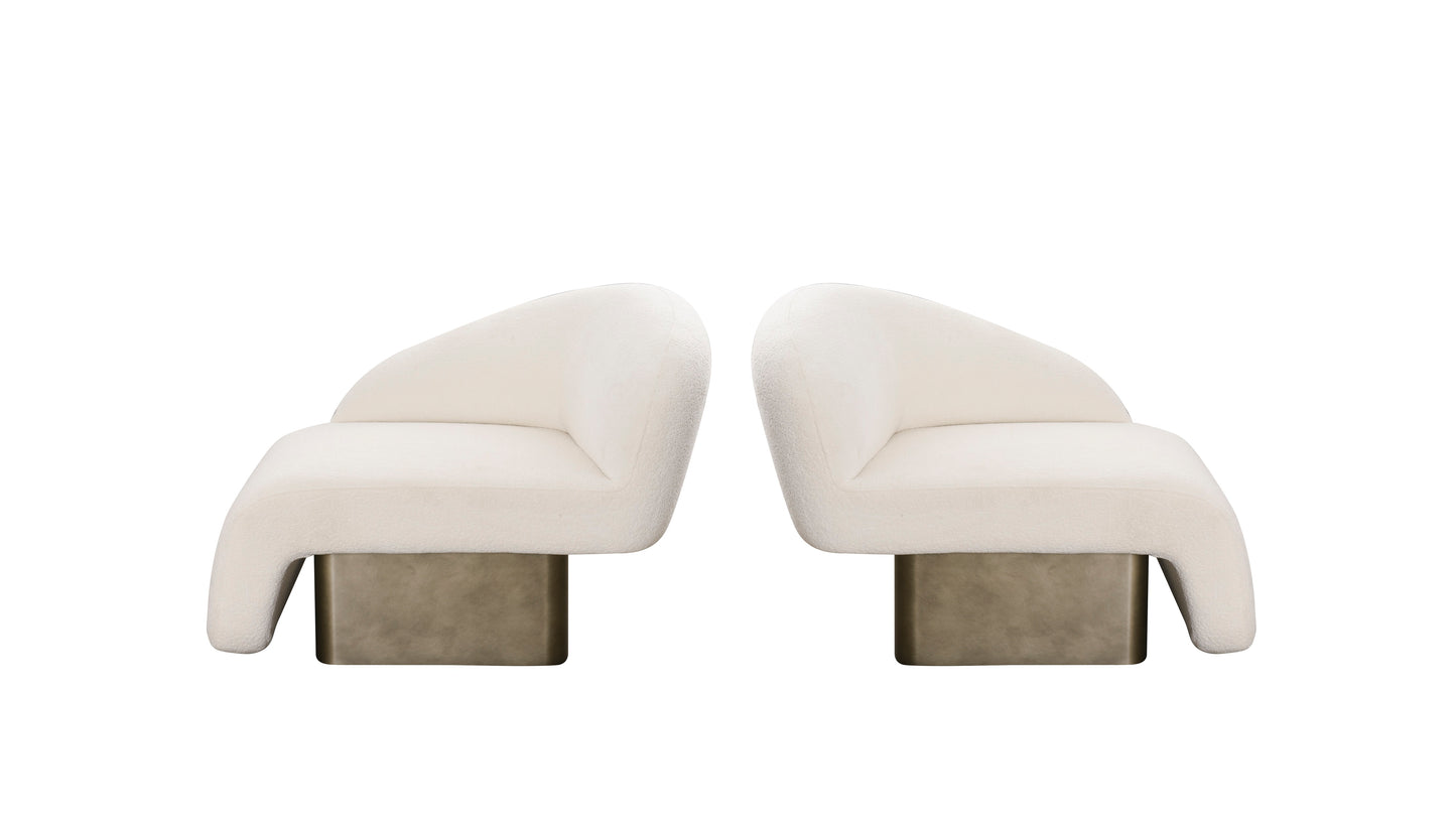 Kaia contemporary accent chairs by Statements by J