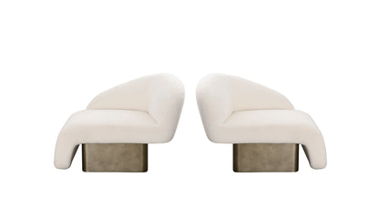 Kaia contemporary accent chairs by Statements by J