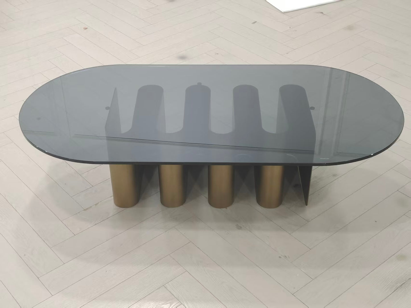 Romeo curved modern coffee table by Statements by J