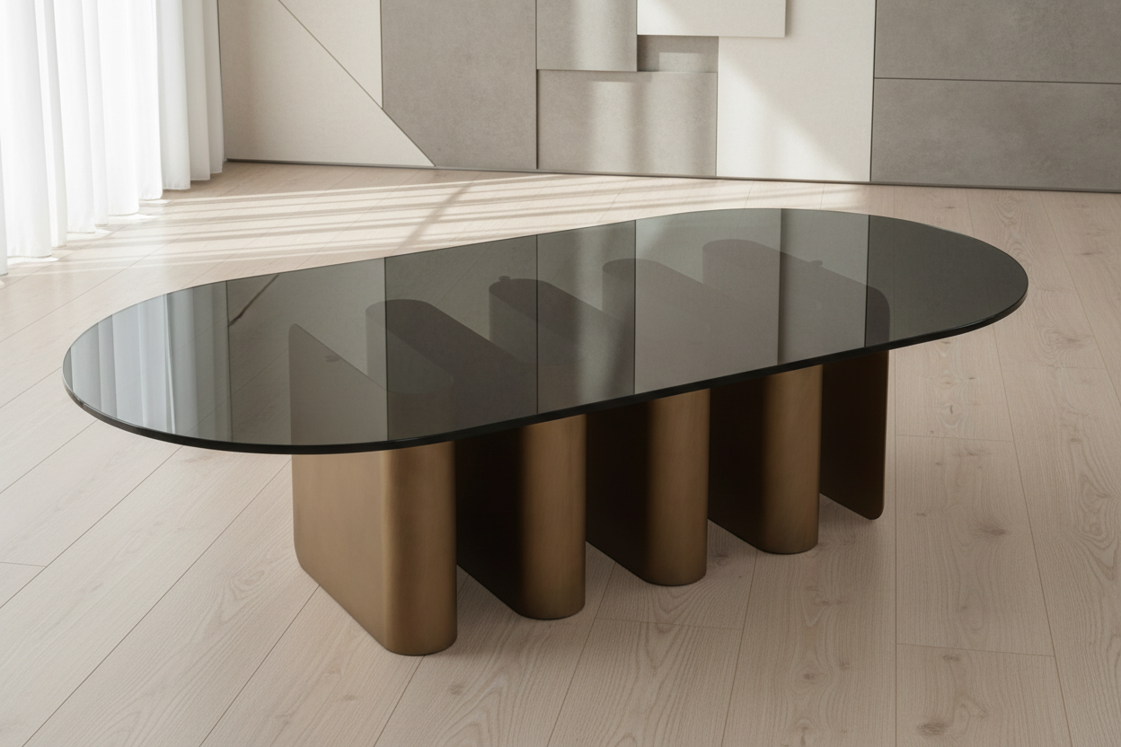 modern glass top coffee table by Statements by 