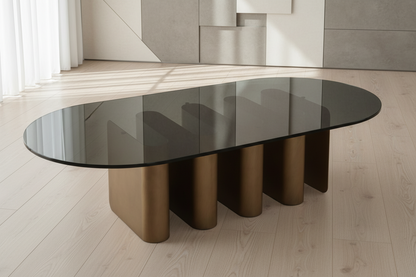 modern glass top coffee table by Statements by 