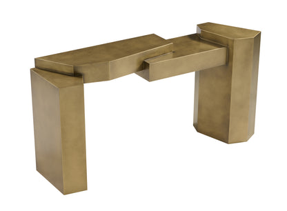 chic brass console table for entry way by Statements by J