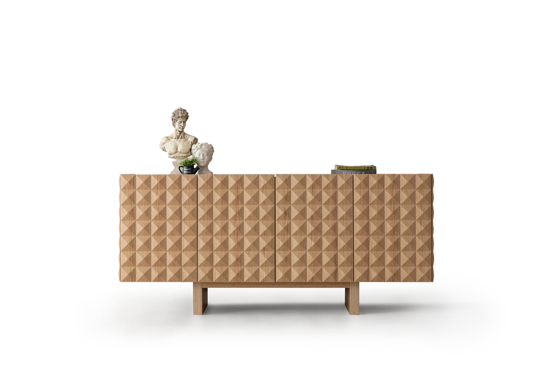 beige textured sideboard for dining room