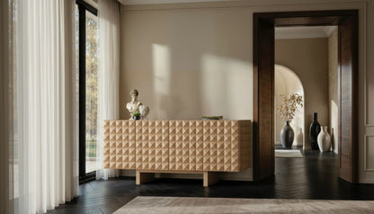 luxury wood sideboard in beige