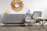 JF30-1218D-Sage Lounge Chair in Gray Velvet