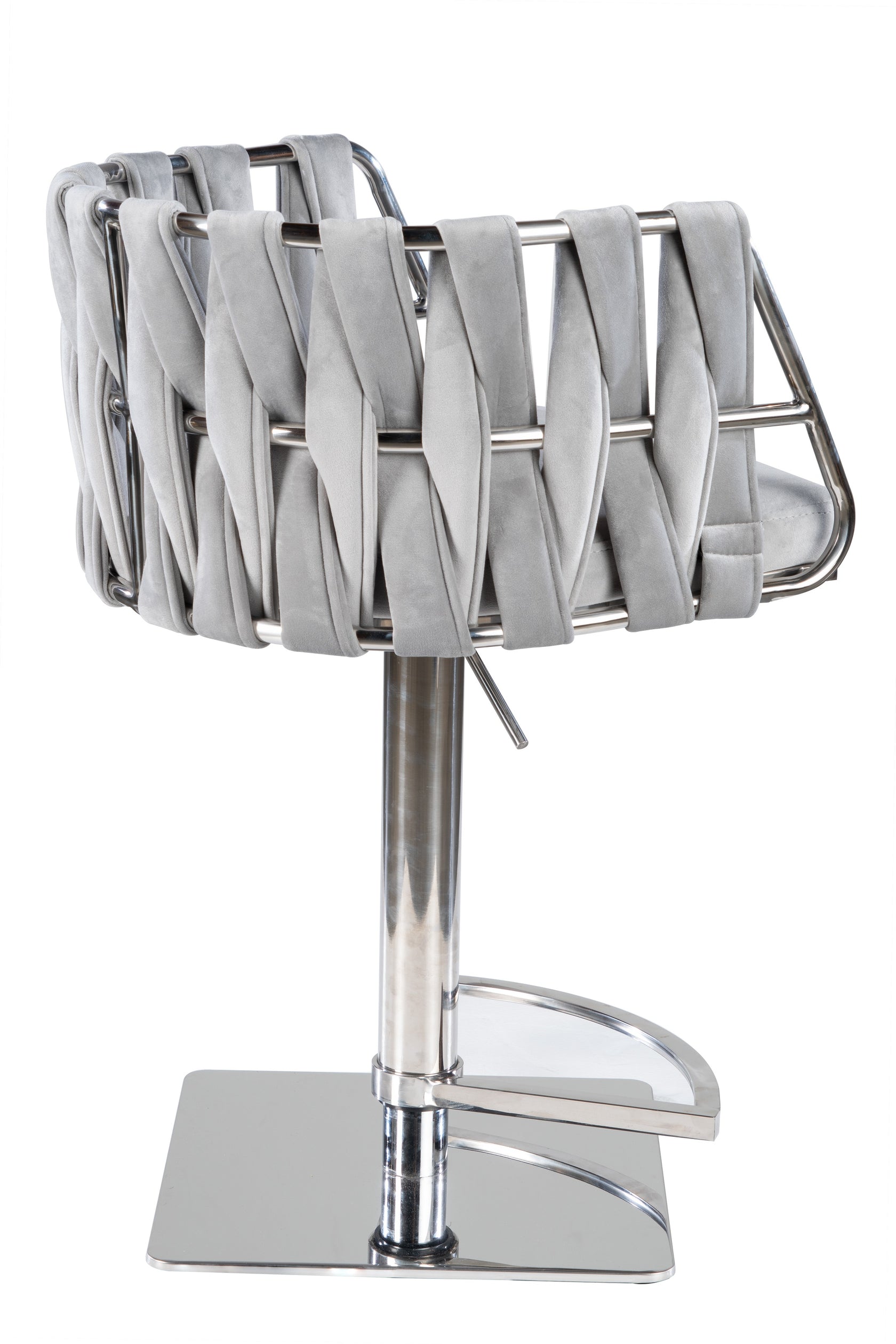 Milano Adjustable Swivel Bar /Counter Chair in Chrome Statements by J