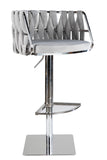 1610GB-GRS-Milano Adjustable Swivel Bar /Counter Chair in Chrome