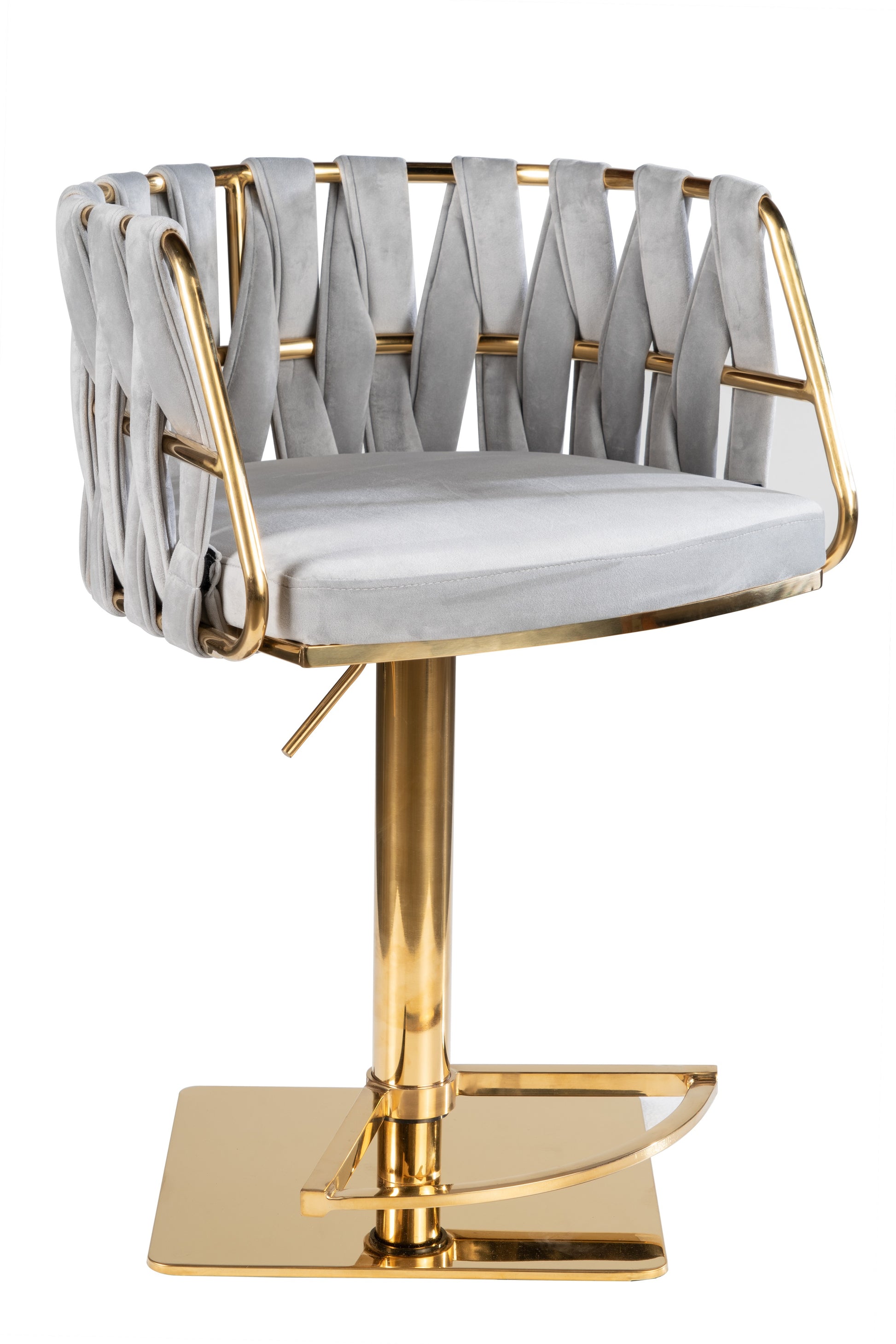 upholstered gray bar and counter chair 