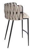 1538CS-BGE-Milano Counter Chair in Off White