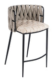 1538CS-BGE-Milano Counter Chair in Off White