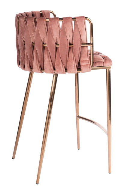 Milano Counter Chair in Rose