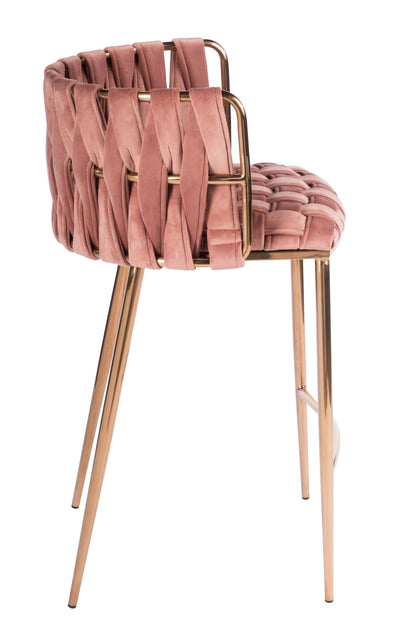 Milano Counter Chair in Rose