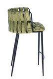 1538CS-GREEN-BLK-Milano Counter Chair in Green and Black-PRE-ORDER