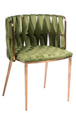 1538DC-GREEN-Milano Dining Chair in Green-PRE-ORDER