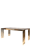 19396-Lorenzo Gold Rectangular Dining Table