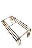 19396-Lorenzo Gold Rectangular Dining Table