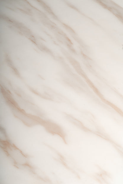 Waterfall Rectangular Marble Top Dining Table in Gold