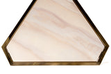 Irene  Marble Top Gold Side Table