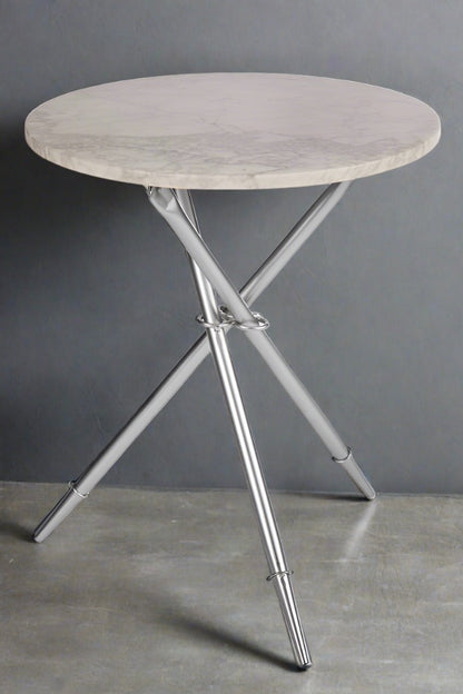 foldable marble top side table