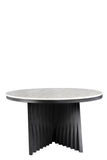 A69BLK-Round Waterfall Dining Set for 6