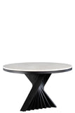 A69BLK-Waterfall Marble Top Dining Table in Black