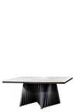 A70BLK-Black Waterfall Dining Set for 8 in Gray