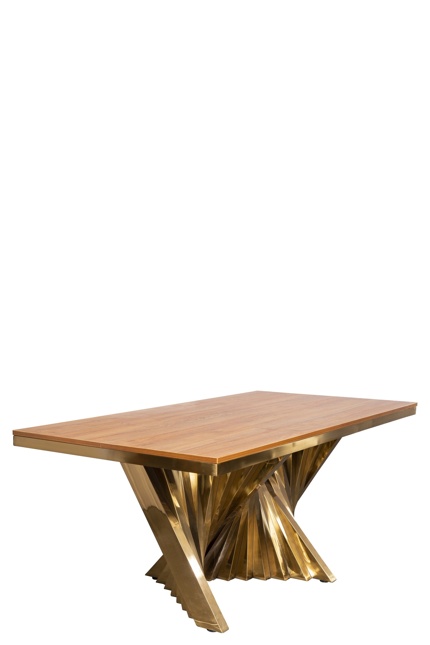 Waterfall Rectangular Wood Top Dining Table Set for 8