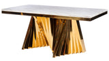 Waterfall Dining Set for 8 in Black