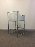 J-103S-Erin Counter/Bar Chair with Silver Frame