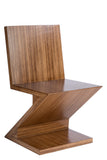 BD703a-Zig Zag Chair in Brown-PRE-ORDER