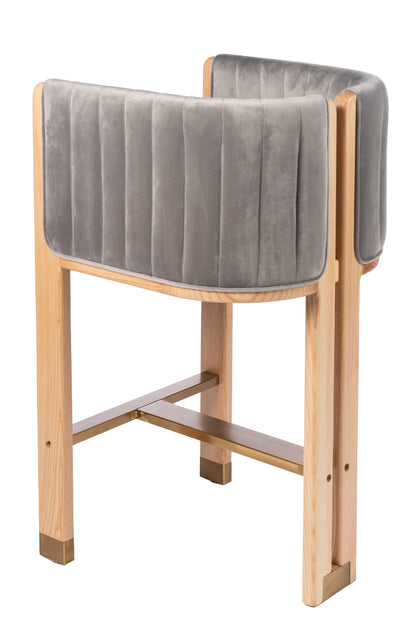 Monaco Counter Chair in Gray