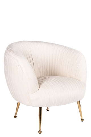 Off white velvet chair Clearance