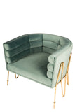 C2018-39-Alexa Gold Barrel Chair-PRE-ORDER