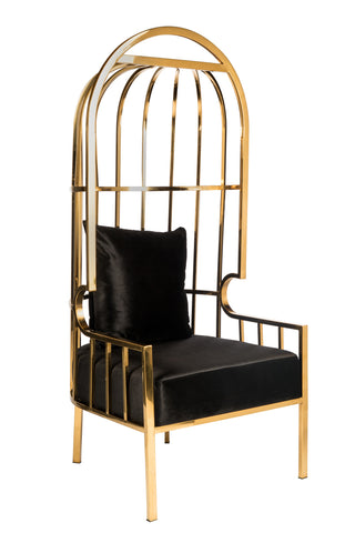 C2018-43G-Anika Gold Balloon Chair-PRE-ORDER