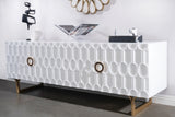 DM10293-Willow White Sofa Console Table / Sideboard