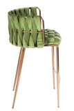 1538CS-GREEN-Milano Counter Chair in Green-PRE-ORDER