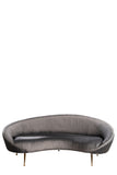 FOS402-GRY-Beatrice Curved Sofa in Gray