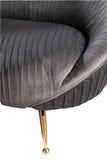 FOS402-GRY-Beatrice Curved Sofa in Gray