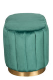 GH01-027GRN-Margot Oval Ottoman in Green