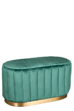 GH01-027GRN-Margot Oval Ottoman in Green