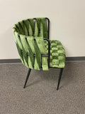 1538DCBLK-GREEN-Milano Dining Chair in Green