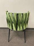 1538DCBLK-GREEN-Milano Dining Chair in Green