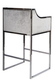 J-103S-Erin Counter/Bar Chair with Silver Frame