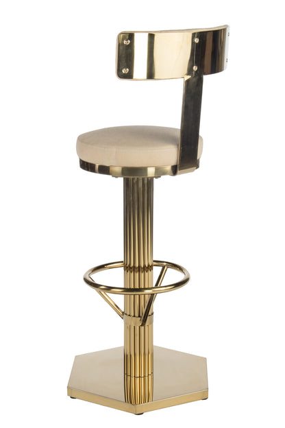 Oscar Swivel Gold Bar Chair-PRE-ORDER