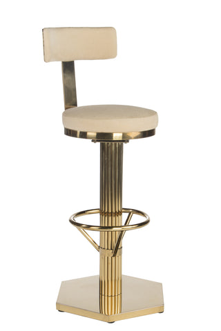 J-112-Oscar Swivel Gold Counter /Bar Chair-PRE-ORDER