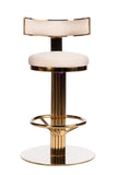 J-112RB-Oscar Swivel 26" Gold Counter Chair