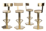 J-112-Oscar Swivel Gold Counter /Bar Chair