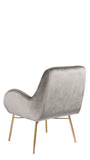 JF30-1218D-Sage Lounge Chair in Gray Velvet