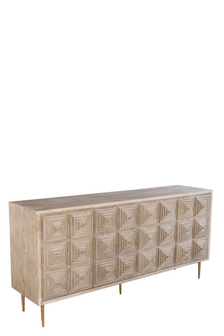 KFV02503-Milo Wood 4 Doors Sideboard