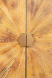 KFV02804-Sunburst Wood 4 Doors Sideboard